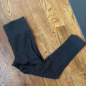 Black Athleta Ribbed Elation Leggings